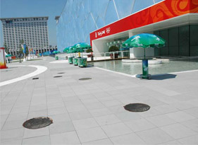 透水砖应用于北京水立方